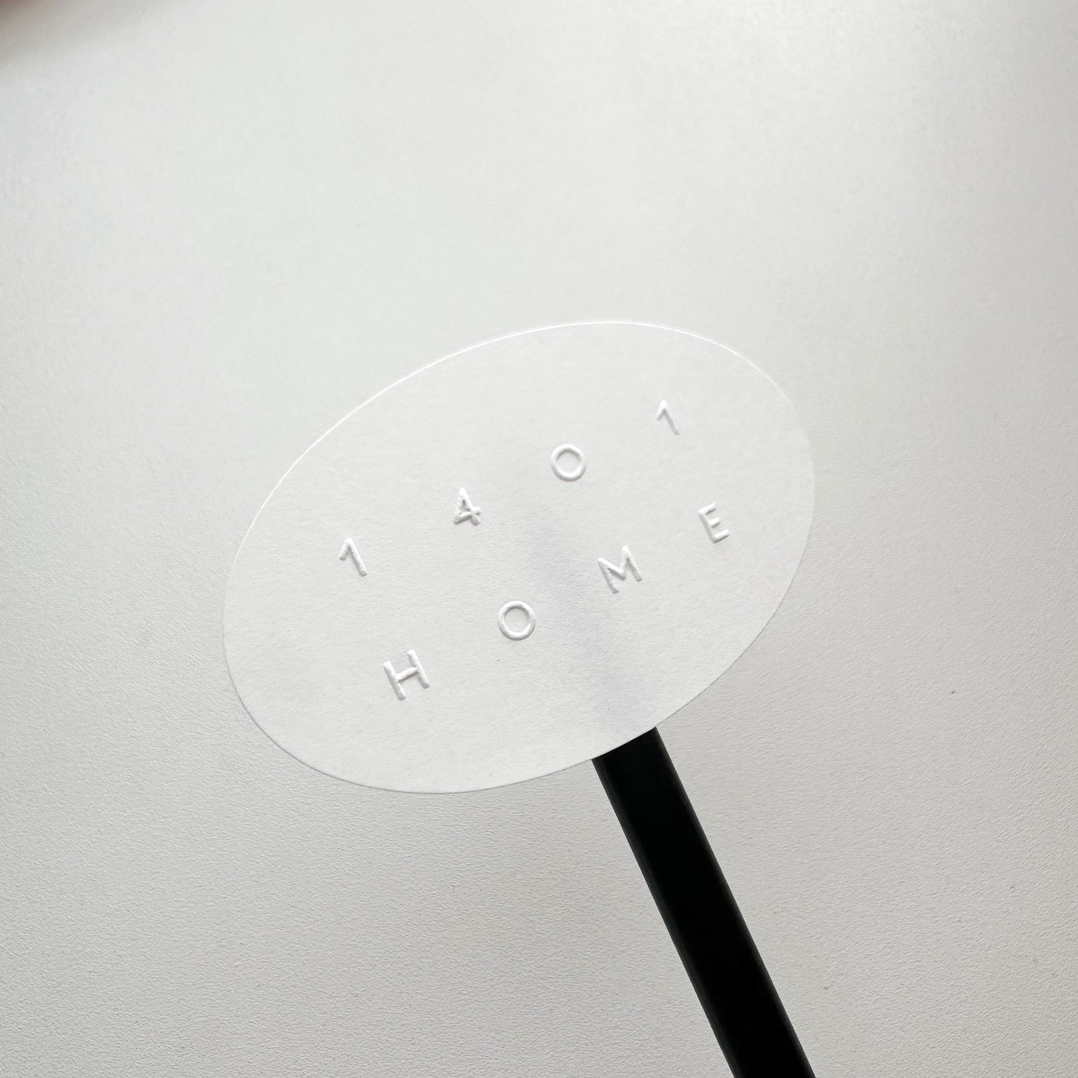 Uncoated Paper Embossed Stickers