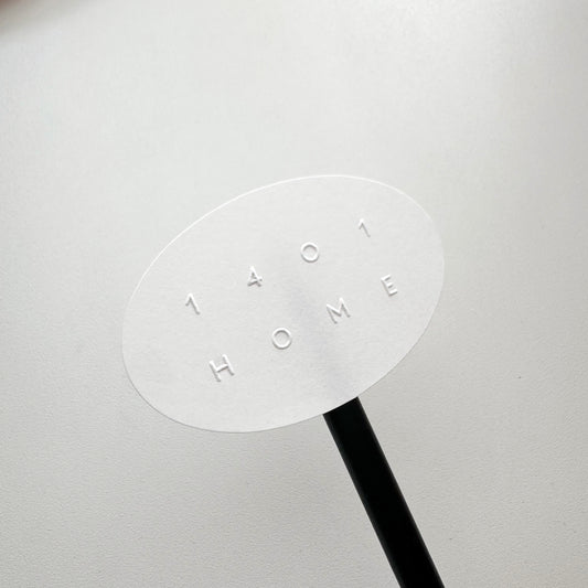 Uncoated Paper Embossed Stickers